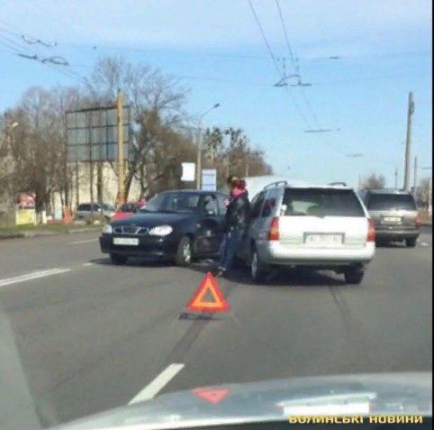 На Ковельській у Луцьку зіткнулись дві автівки