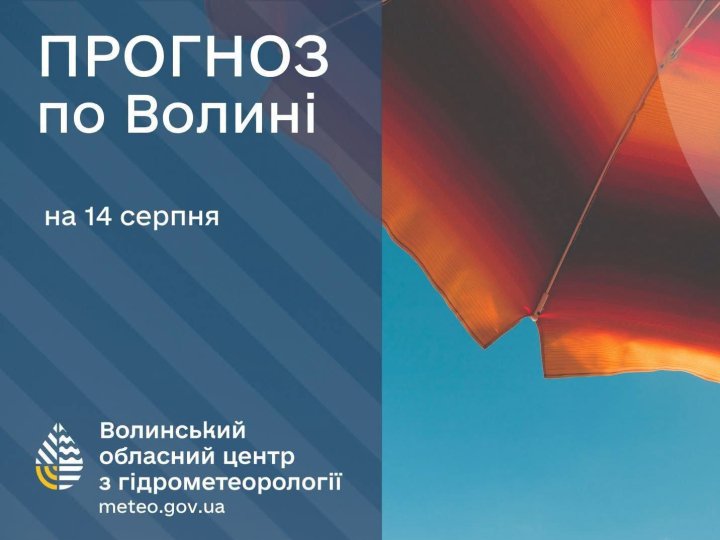 Погода у Луцьку та на Волині: які прогнози синоптиків на п'ятницю, 14 серпня