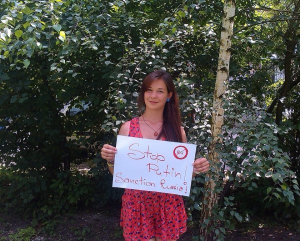 Лучани закликали Захід ввести санкції проти Росії. ФОТО