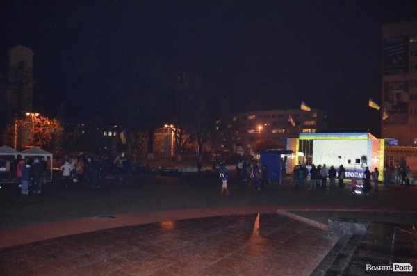 У Луцьку знову запанувала атмосфера Євромайдану. ФОТО