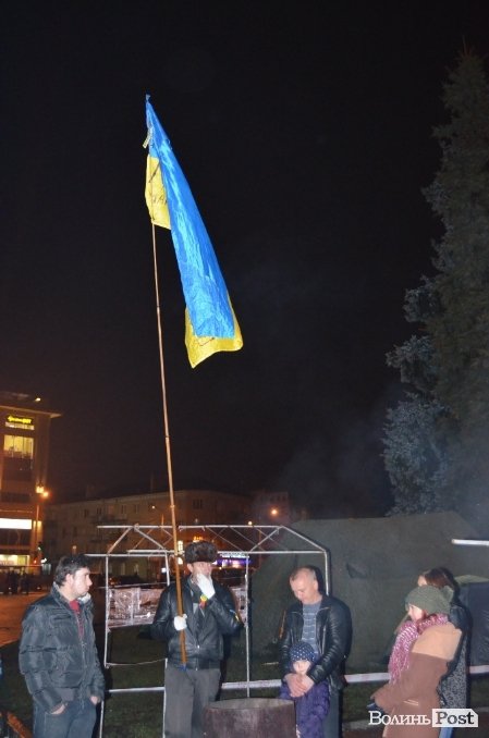 У Луцьку знову запанувала атмосфера Євромайдану. ФОТО