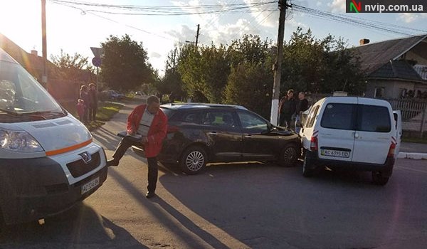 На Волині – аварія на перехресті