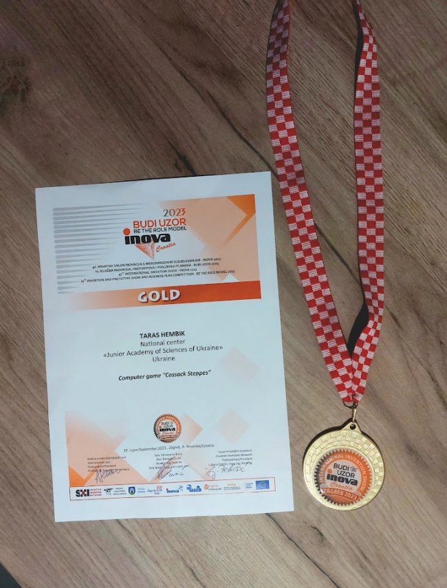 Школяр з Волині розробив комп'ютерну гру та здобув з нею «золото» на міжнародній виставці
