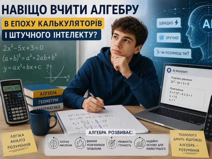 Навіщо вчити алгебру в епоху калькуляторів і штучного інтелекту