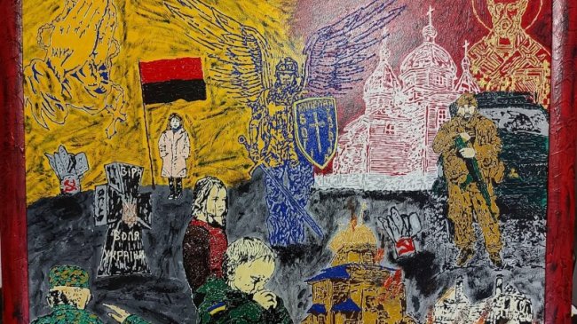 Воїн-капелан з Волині написав дві картини про війну