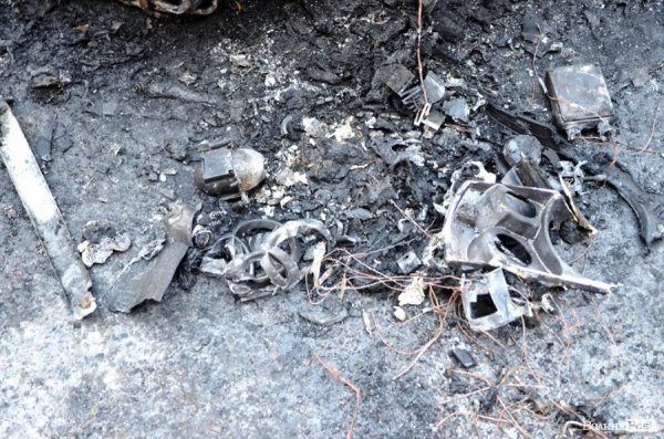 У Луцьку згорів автомобіль. ФОТО