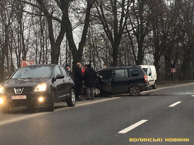 Аварія на Волині: легковик врізався у дерево