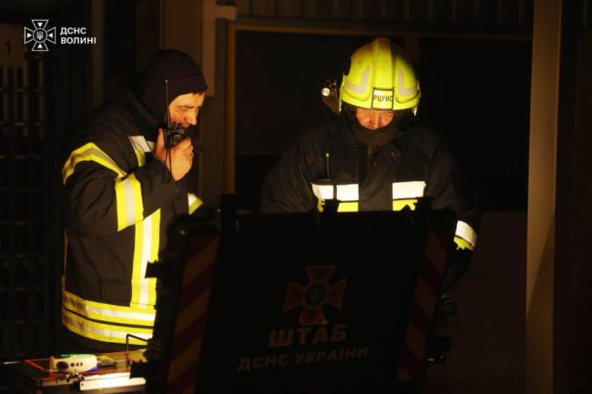 У Луцькому районі через атаку реактивного дрона загорілося приватне підприємство. ФОТО