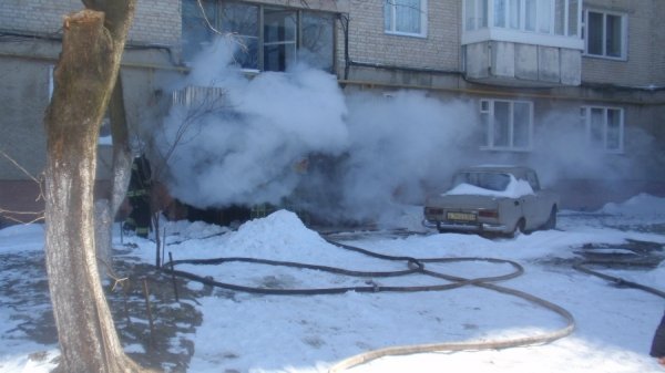 Пожежа в багатоповерхівці у Луцьку. ФОТО