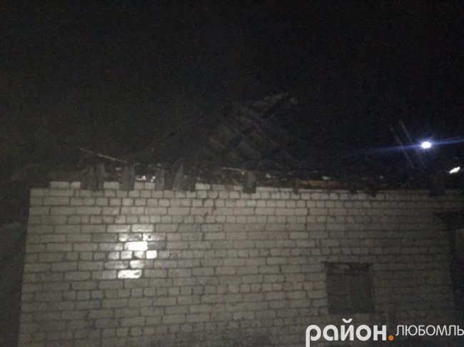 У селі на Волині горів хлів. ФОТО