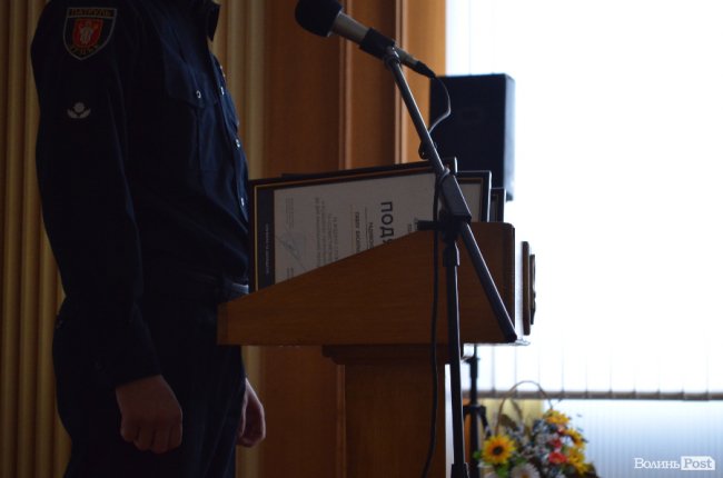 У Луцьку правоохоронців привітали з річницею створення Нацполіції. ФОТО