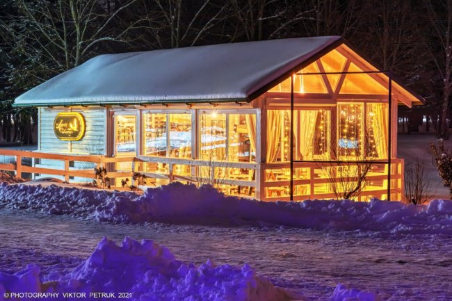 Зимова казка: опублікували неймовірні світлини вечірнього парку Луцька. ФОТО