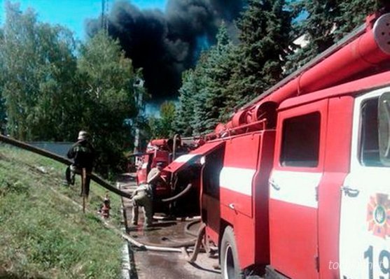 Масштабна пожежа на Донеччині: дим видно за 30 кілометрів. ФОТО