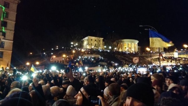 «Океан Ельзи» у золотому складі виступив на Євромайдані. ФОТО. ВІДЕО