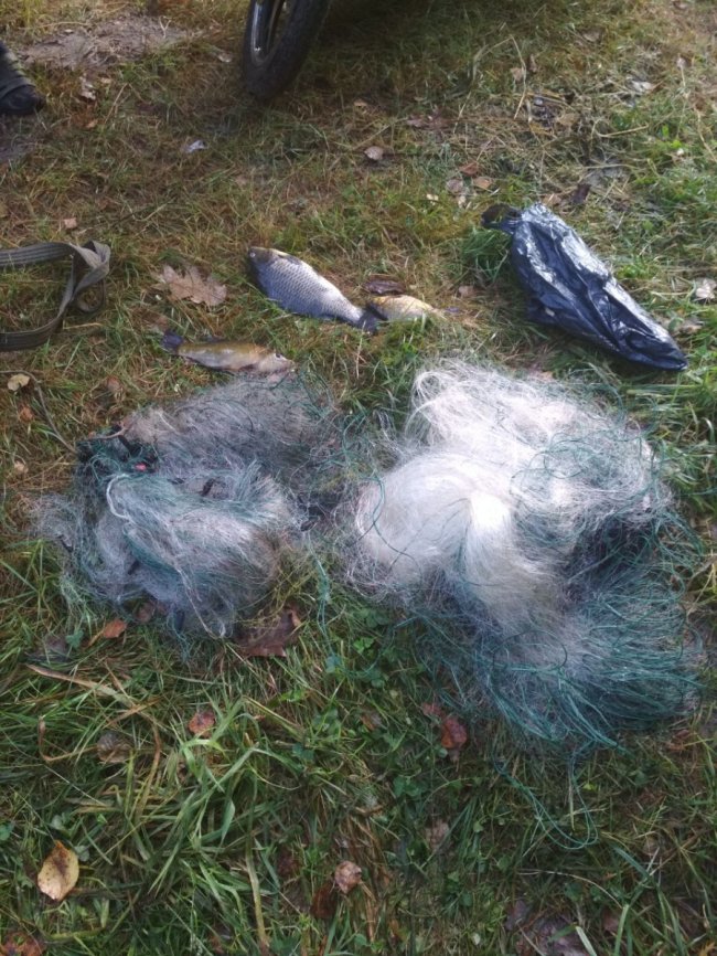 На Волині на території гідрологічної пам'ятки рибпатруль спіймав браконьєрів. ФОТО