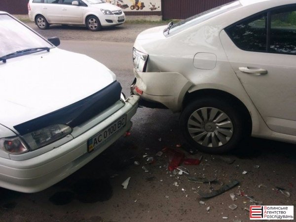 У Луцьку аварія: зіткнулись дві машини. ФОТО