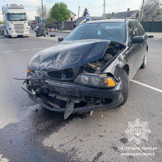 У Луцьку – ДТП: зіштовхнулися два автомобілі