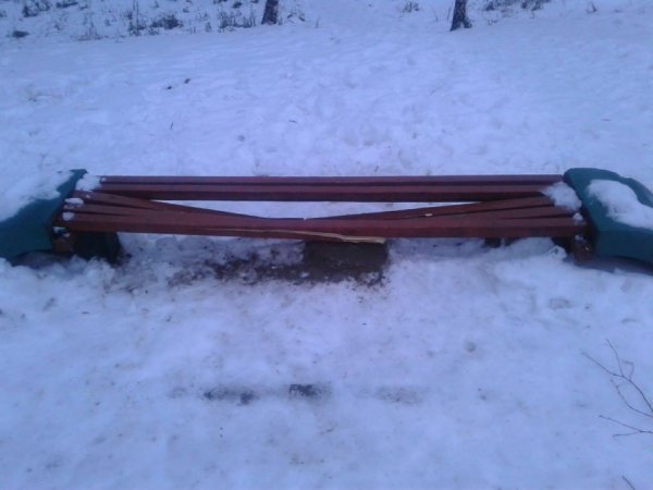 Володимир святкує: на Різдво розтрощили лавку та поглумилися над пам’ятником