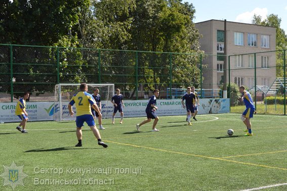 Турнір з міні-футболу серед поліцейських: «КОРД» обійшов луцьких копів
