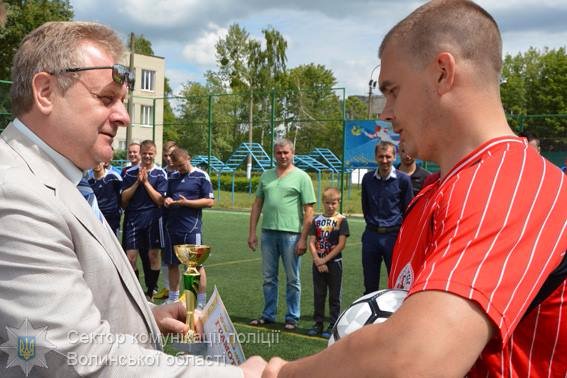 Турнір з міні-футболу серед поліцейських: «КОРД» обійшов луцьких копів