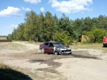 В Шацьку горів Volkswagen 