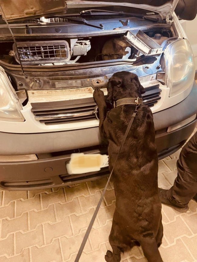 В «Устилузі» затримали водія, який намагався провезти наркотики в повітряному фільтрі  буса. ФОТО