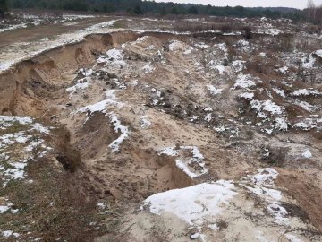 На Волині незаконно видобували пісок: збитків нарахували на майже 51 мільйон