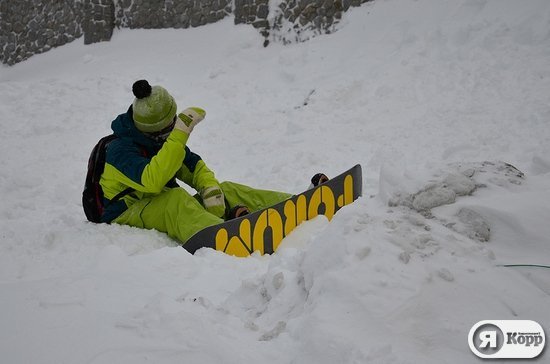 Як сноубордисти каталися по Києву. ФОТО. ВІДЕО