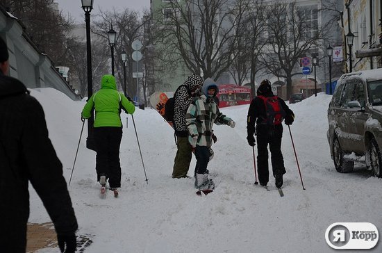 Як сноубордисти каталися по Києву. ФОТО. ВІДЕО