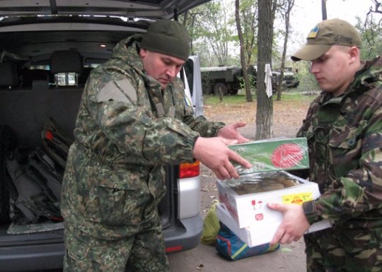Поліцейське начальство відвідало бійців «Світязя». ФОТО