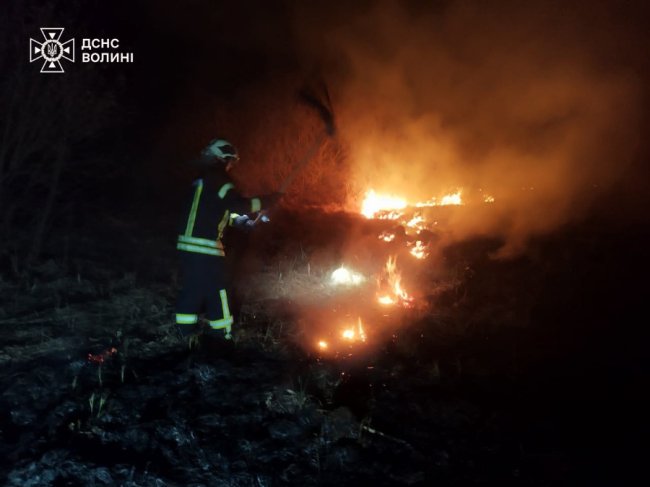 На Волині - 7 пожеж: вогонь охопив значну площу