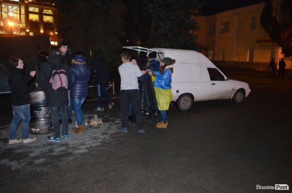 У Луцьку знову запанувала атмосфера Євромайдану. ФОТО