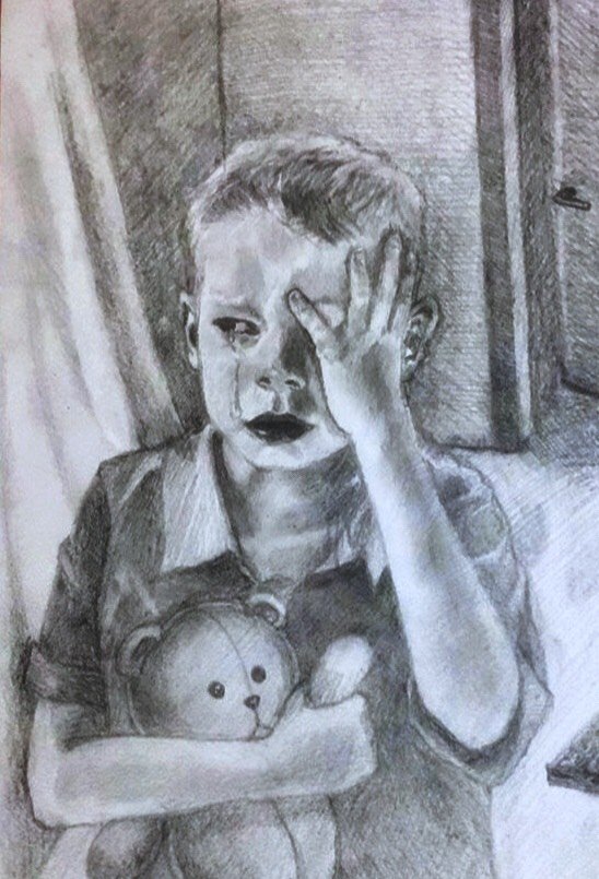 «Маю право на захист»: робота волинської школярки виборола «срібло» на конкурсі малюнків. ФОТО