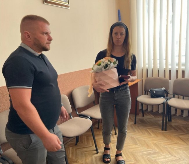 Дружині загиблого Героя з Волині вручили посмертний орден чоловіка. ФОТО