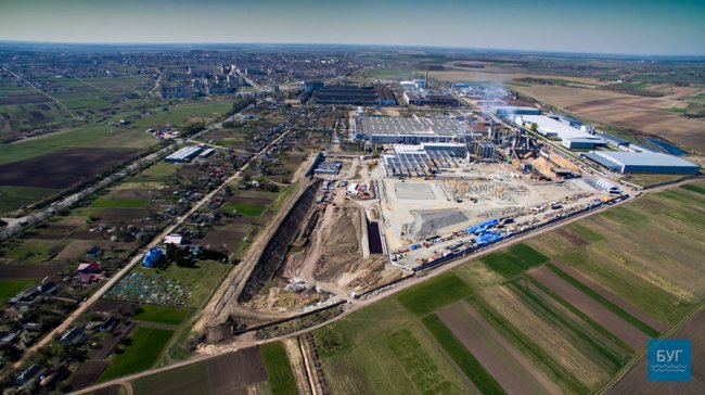 Показали розбудову заводу на Волині з висоти пташиного польоту. ВІДЕО