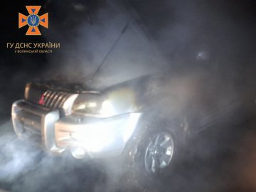 На Волині вночі горіла Mitsubishi