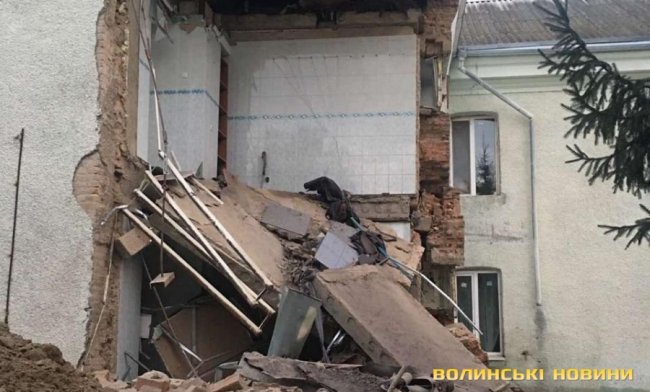 У психоневрологічному інтернаті на Волині обвалилась стіна. ФОТО