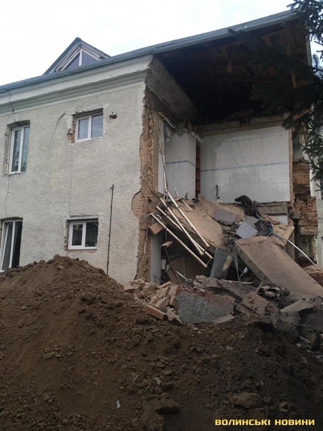 У психоневрологічному інтернаті на Волині обвалилась стіна. ФОТО