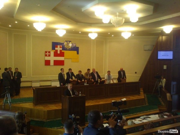 У Волиньраді блокують роботу сесії. ФОТО