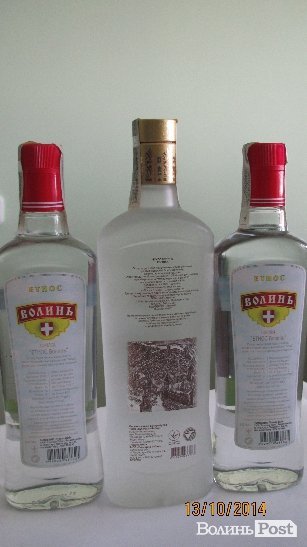 Спиртні напої ТЗоВ «Галичини-Табак», що продають у магазинах Волині