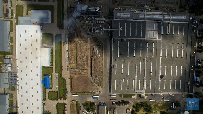 Показали розбудову заводу на Волині з висоти пташиного польоту. ВІДЕО