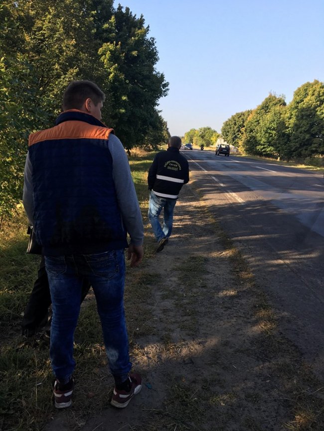 Поблизу Луцька водій на BMW  в'їхав у дерево. ФОТО