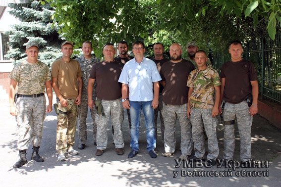 Волинських правоохоронців відправили в АТО. ФОТО 