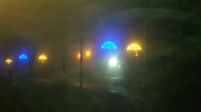 Туманна ніч у Луцьку: неймовірні світлини