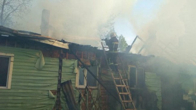 У селі на Волині горів дерев'яний будинок. ФОТО