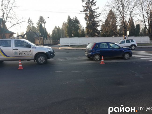 У Луцьку зіткнулися два легковики. ФОТО