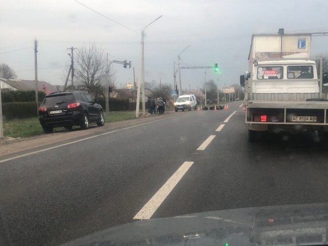 На Волині скутерист врізався у Fiat: є постраждалі. ФОТО