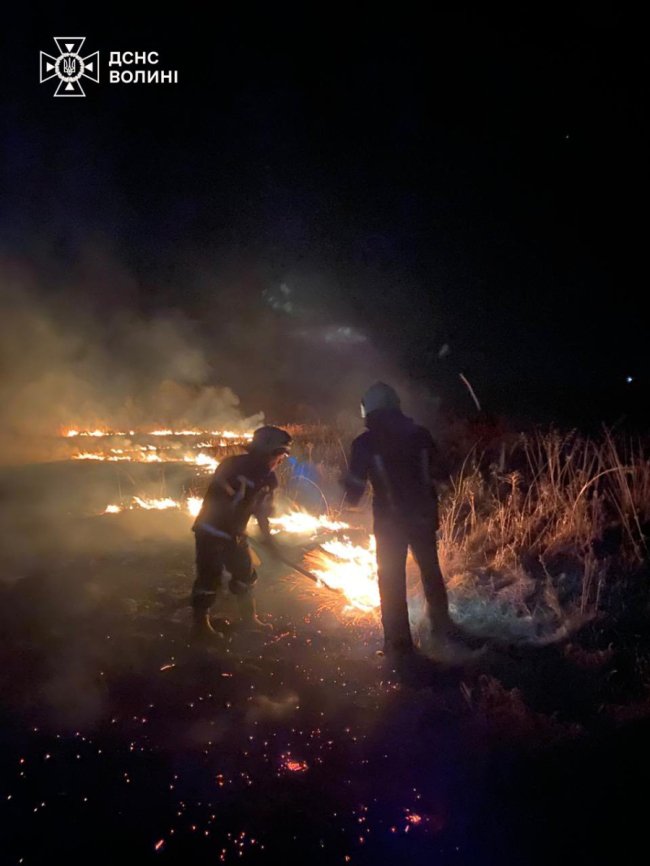 На Волині - 7 пожеж: вогонь охопив значну площу