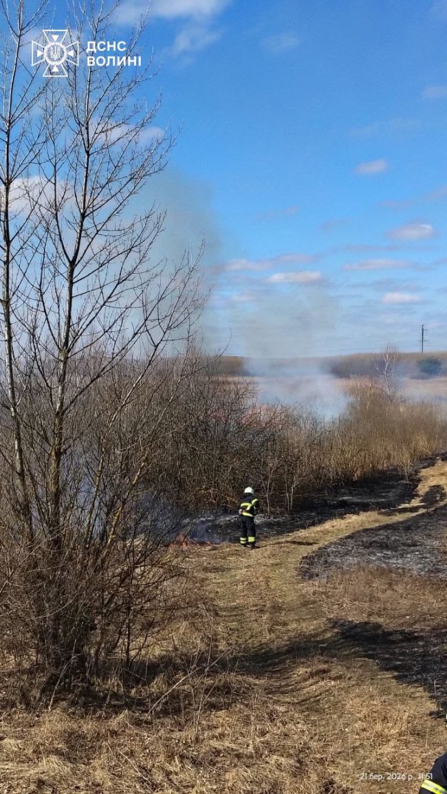 На Волині - 7 пожеж: вогонь охопив значну площу