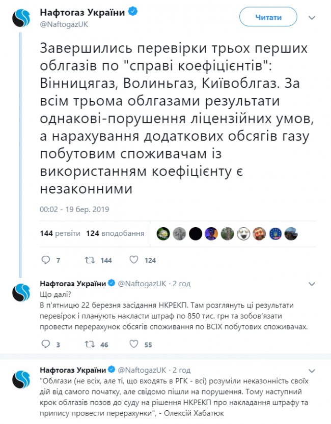 «Волиньгаз» можуть оштрафувати на 850 000 через «справу коефіцієнтів»